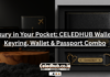 Luxury in Your Pocket: CELEDHUB Wallet & Keyring, Wallet & Passport Combo