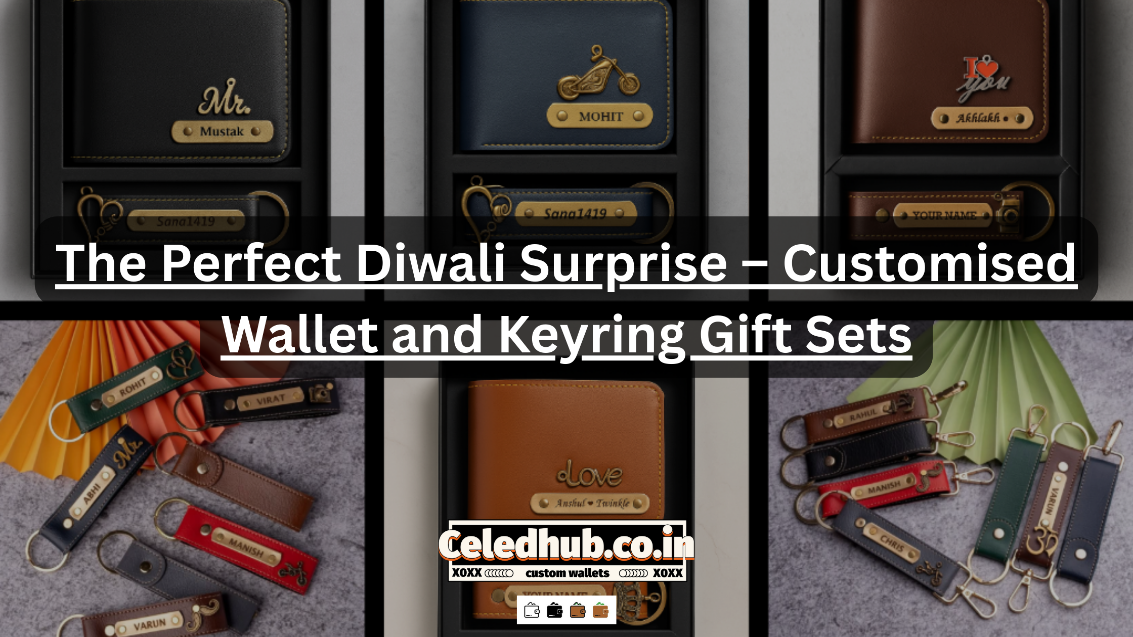 The Perfect Diwali Surprise – Customised Wallet and Keyring Gift Sets