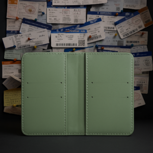 Personalized Croco Passport Cover with Gold Embellishments, with Black Leather, Customizable Name Plate (Black)