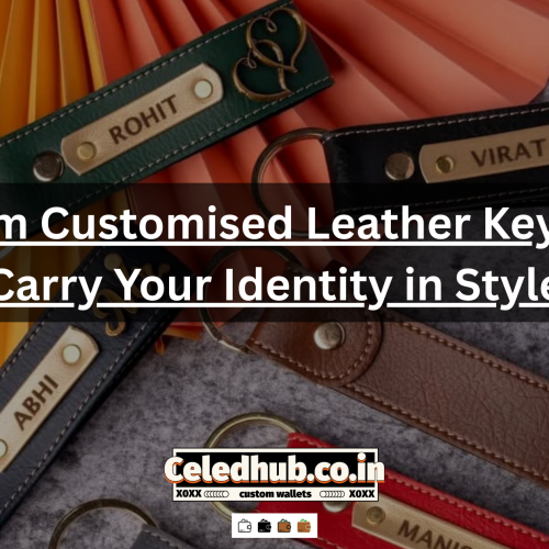 Premium Customised Leather Keychain – Carry Your Identity in Style