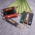 Customized Leather Keychain with Name | Personalized Engraved Key Ring for Men & Women